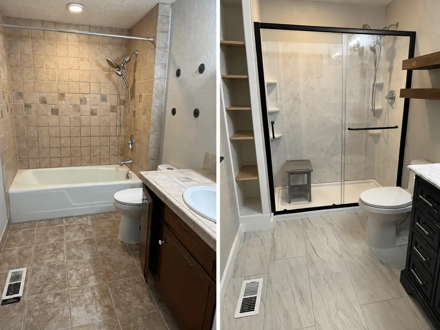 Finished home remodel work